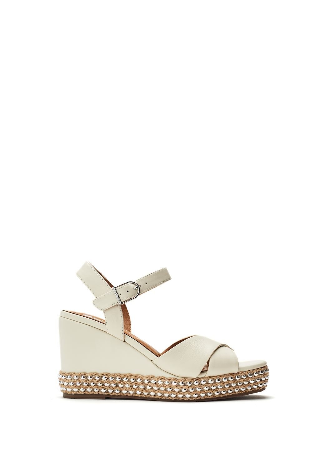 Moda In Pelle Moda In Pelle Women's 'Janeen' Leather Wedges in Off-White - 1