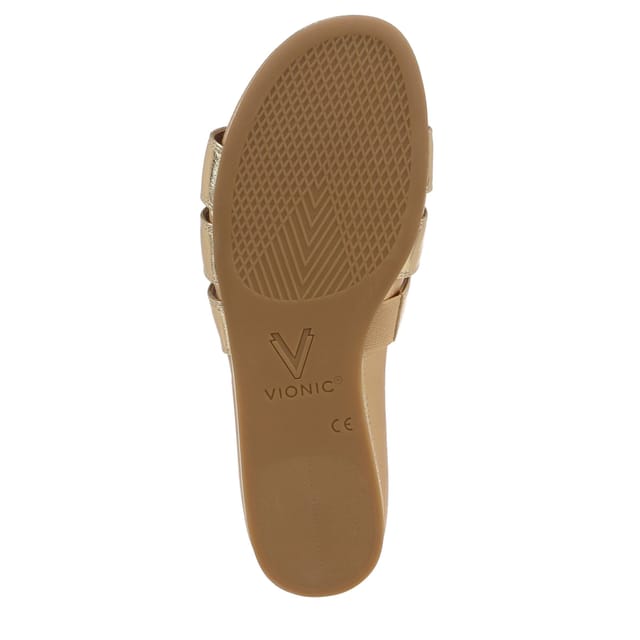 Vionic Vionic Women's Glendora Sandals in Metallic Gold - 3