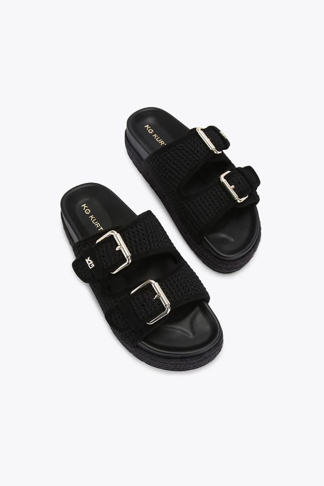 KG Kurt Geiger KG Kurt Geiger Women's 'Raquel2' Fabric Sandals in Black - 2