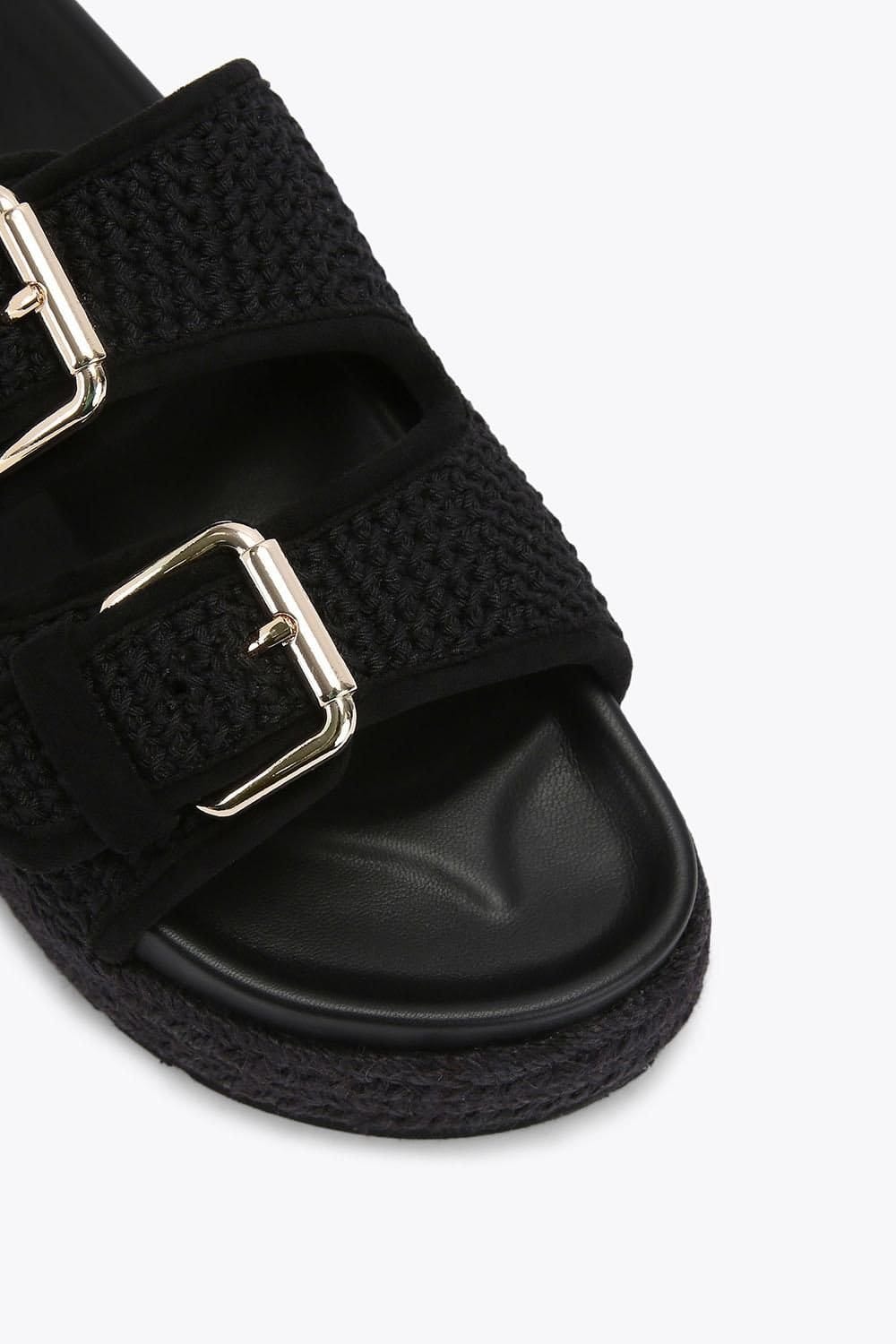 KG Kurt Geiger KG Kurt Geiger Women's 'Raquel2' Fabric Sandals in Black - 4