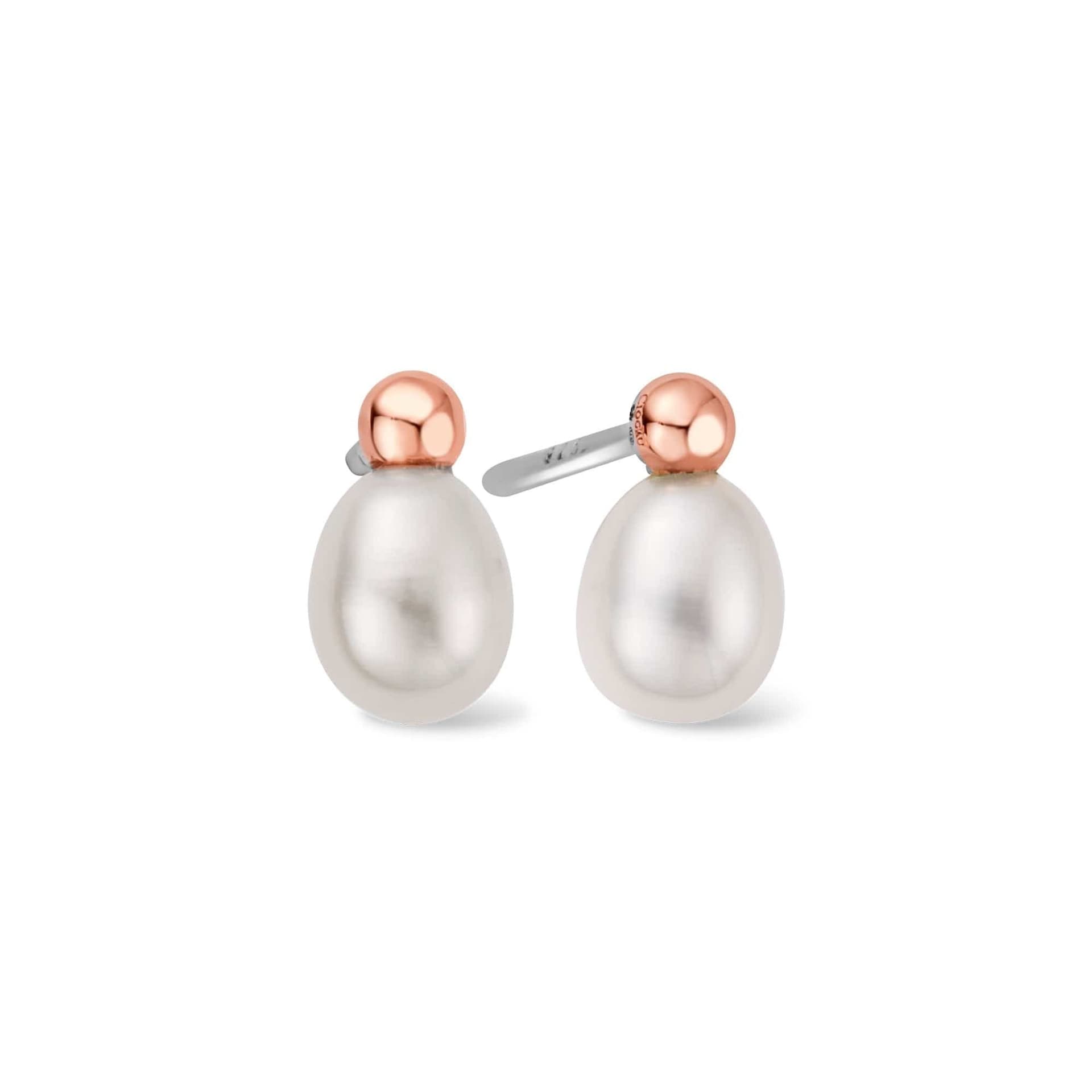 Clogau Clogau Women's Nature's Wonder Sterling Silver Beachcomber Stud Earrings with Pearls in Metallics