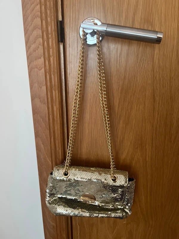 New Look New Look gold sequin handbag