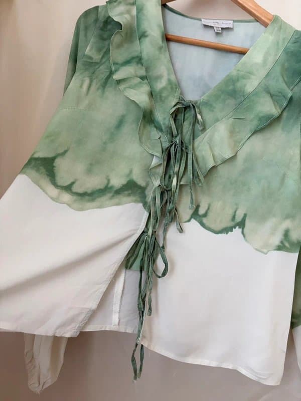 Never Fully Dressed NWOT Never Fully Dressed Coco Ruffle Dye Blouse Size UK 12
