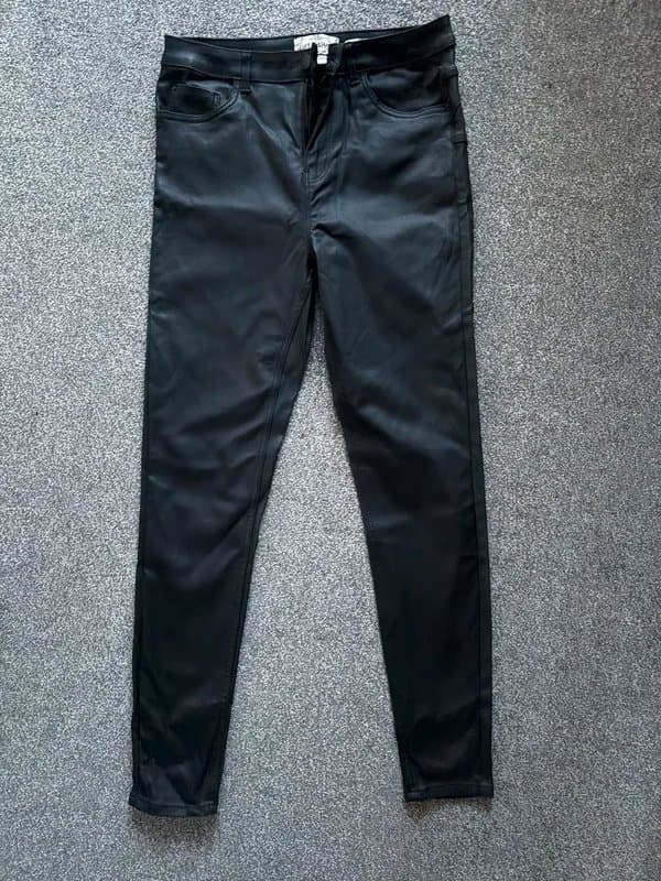 New Look New look leather look jeans