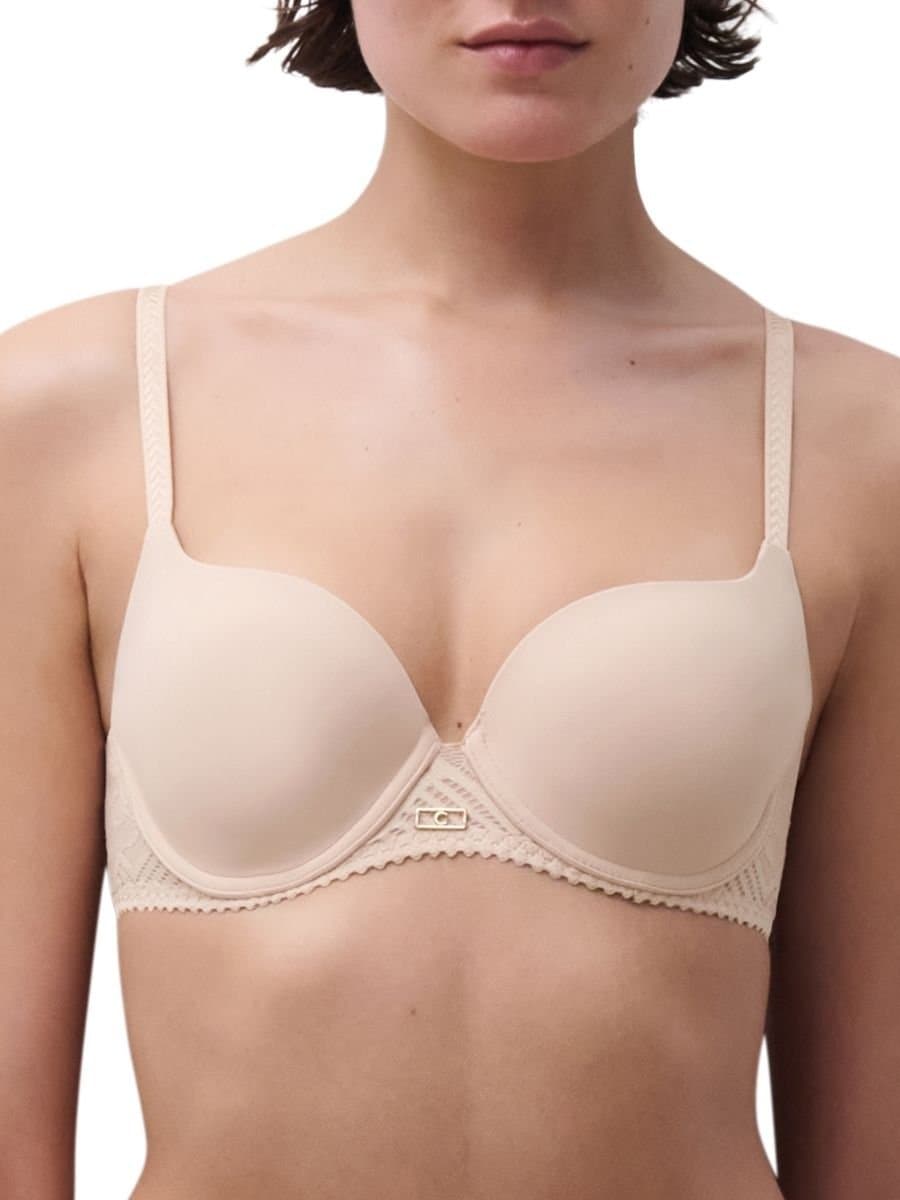 Chantelle Chantelle Women's Origins Covering T-Shirt Bra in Beige