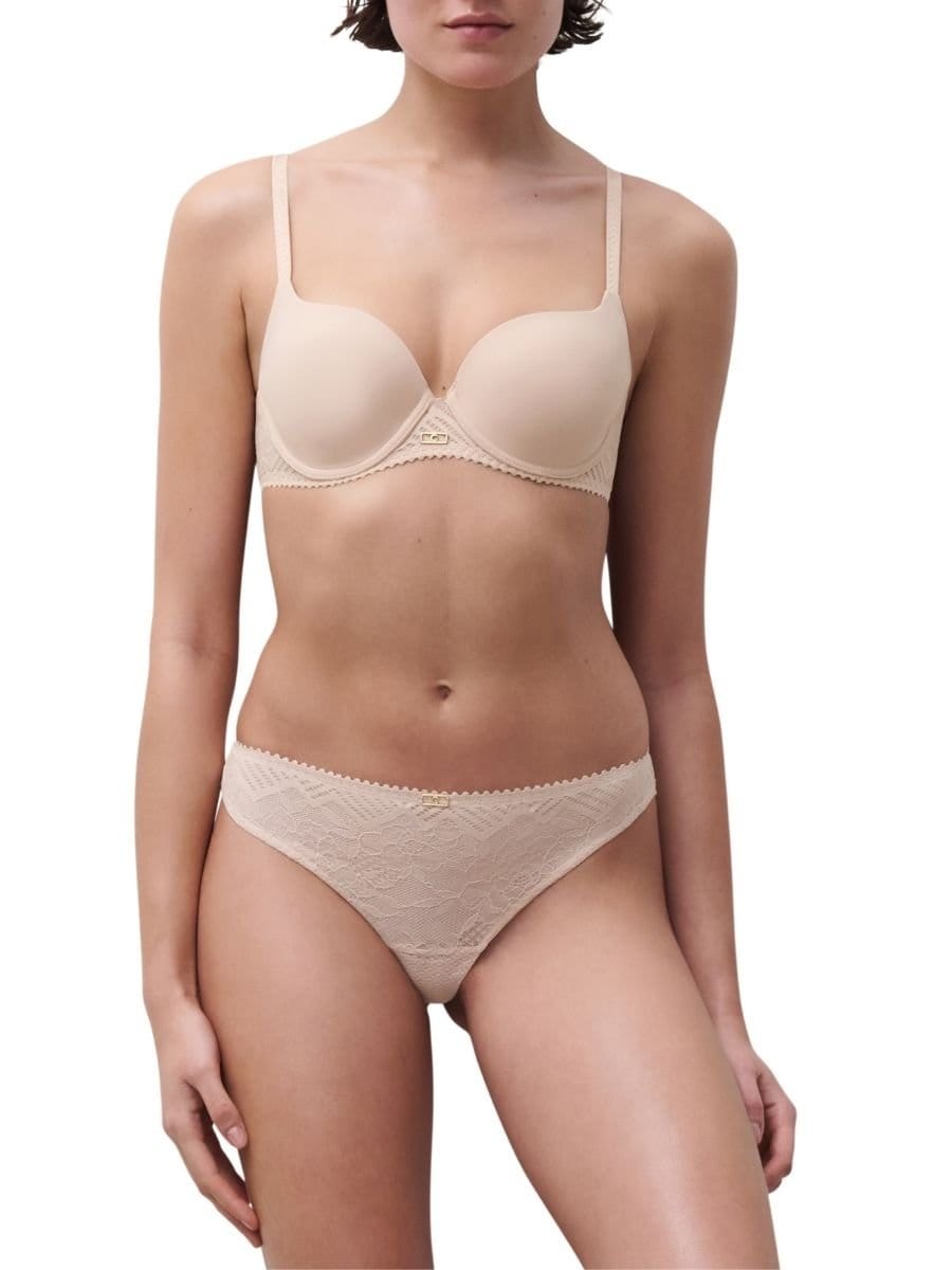 Chantelle Chantelle Women's Origins Covering T-Shirt Bra in Beige - 4
