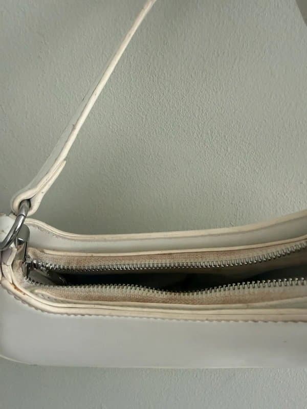 ASOS White faux leather shoulder bag