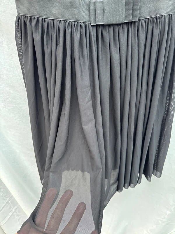 Quiz BNWT Quiz Black Sequin Pleated Party Dress - Size 16 (RRP £39.99  / 13 years ago) (116)