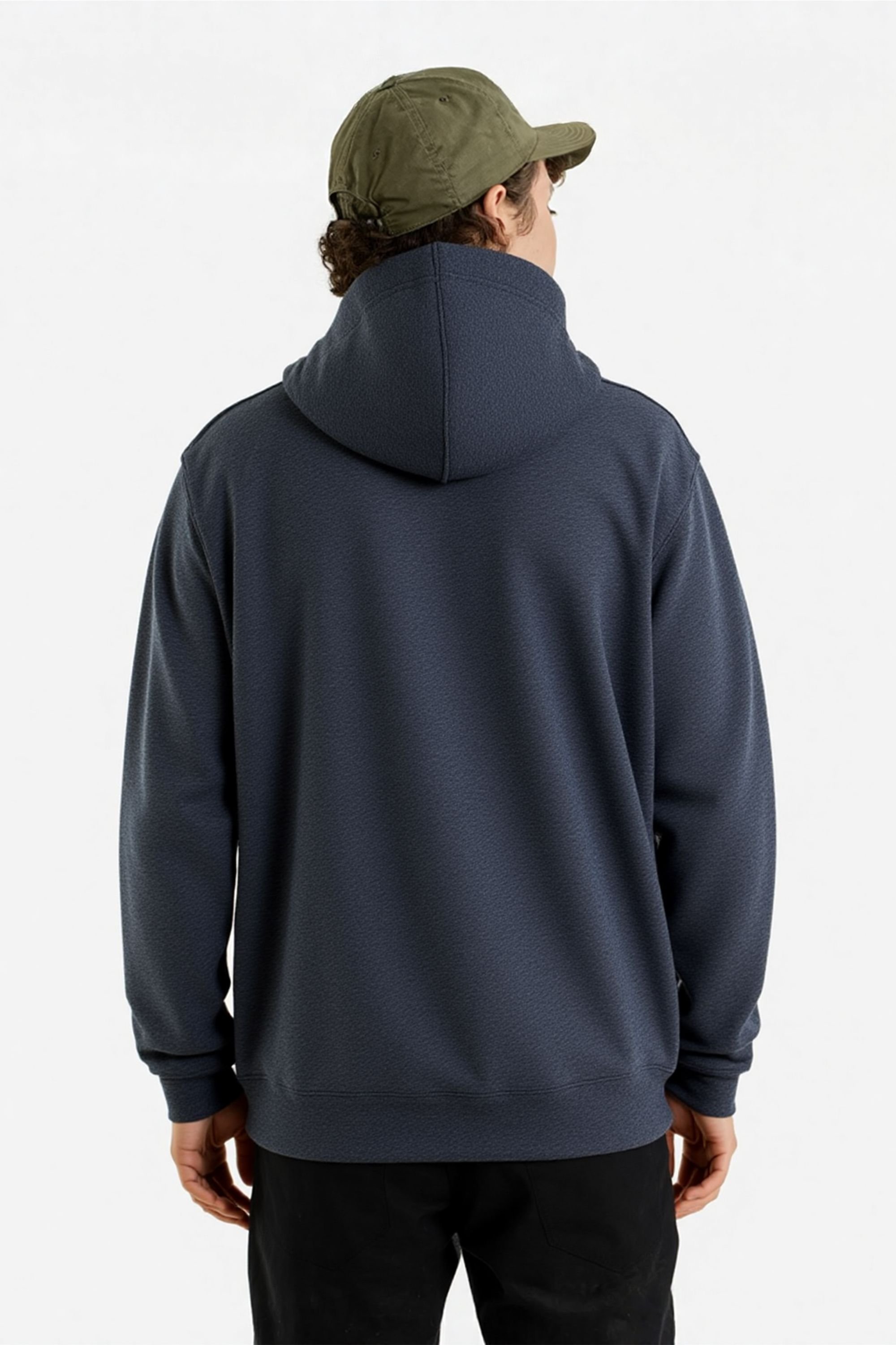 SweetLook SweetLook Men's Plain Full Zip Up Polyester Hoodies for Men Uk in Dark Grey - 2