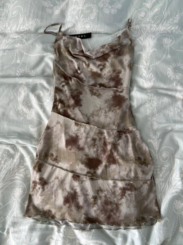 Motel Motel green cami dress fully lined size XXs, brand new never worn