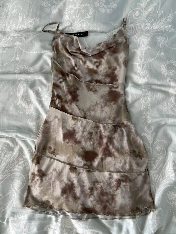 Motel Motel green cami dress fully lined size XXs, brand new never worn - 1
