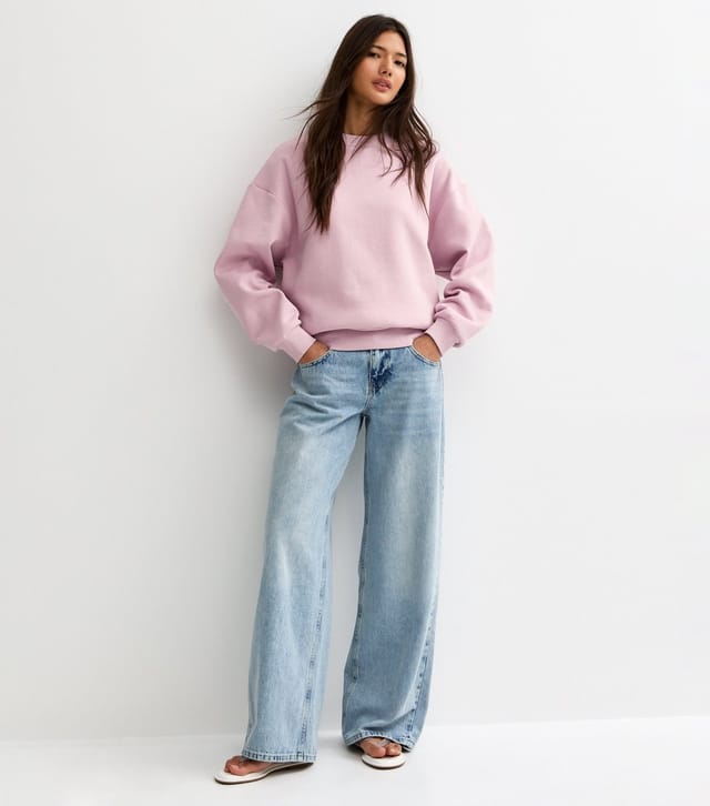 New Look Women's Lilac Crew Neck Sweatshirt New Look - 3