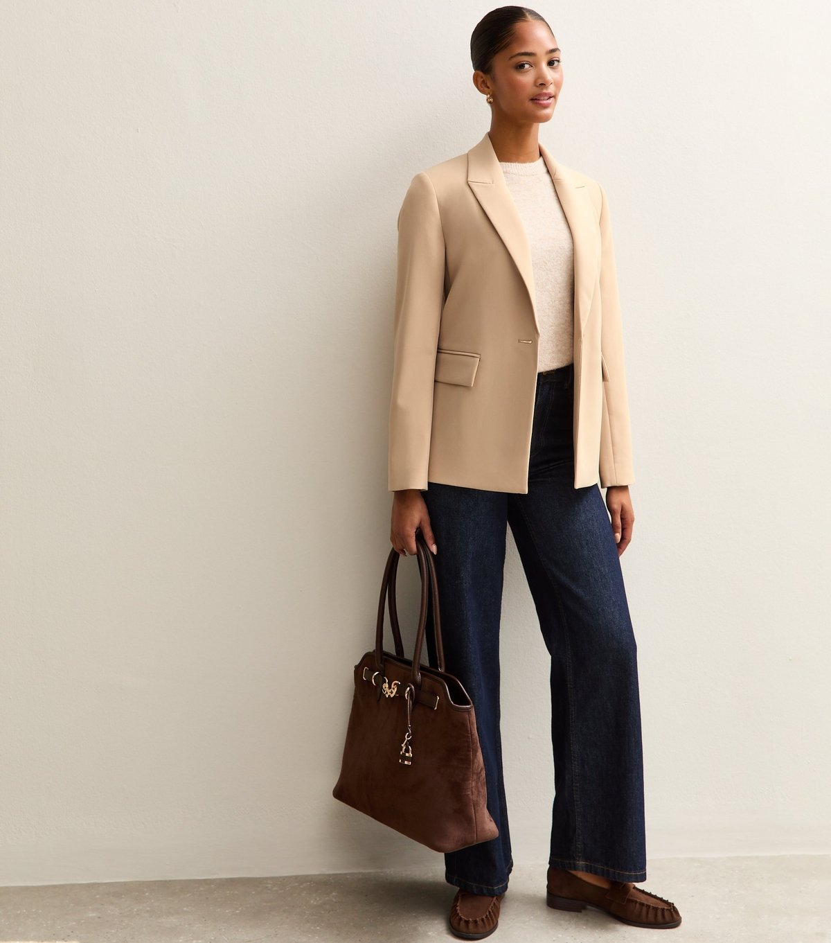 New Look Women's Camel Single Breasted Blazer Jacket New Look - 3