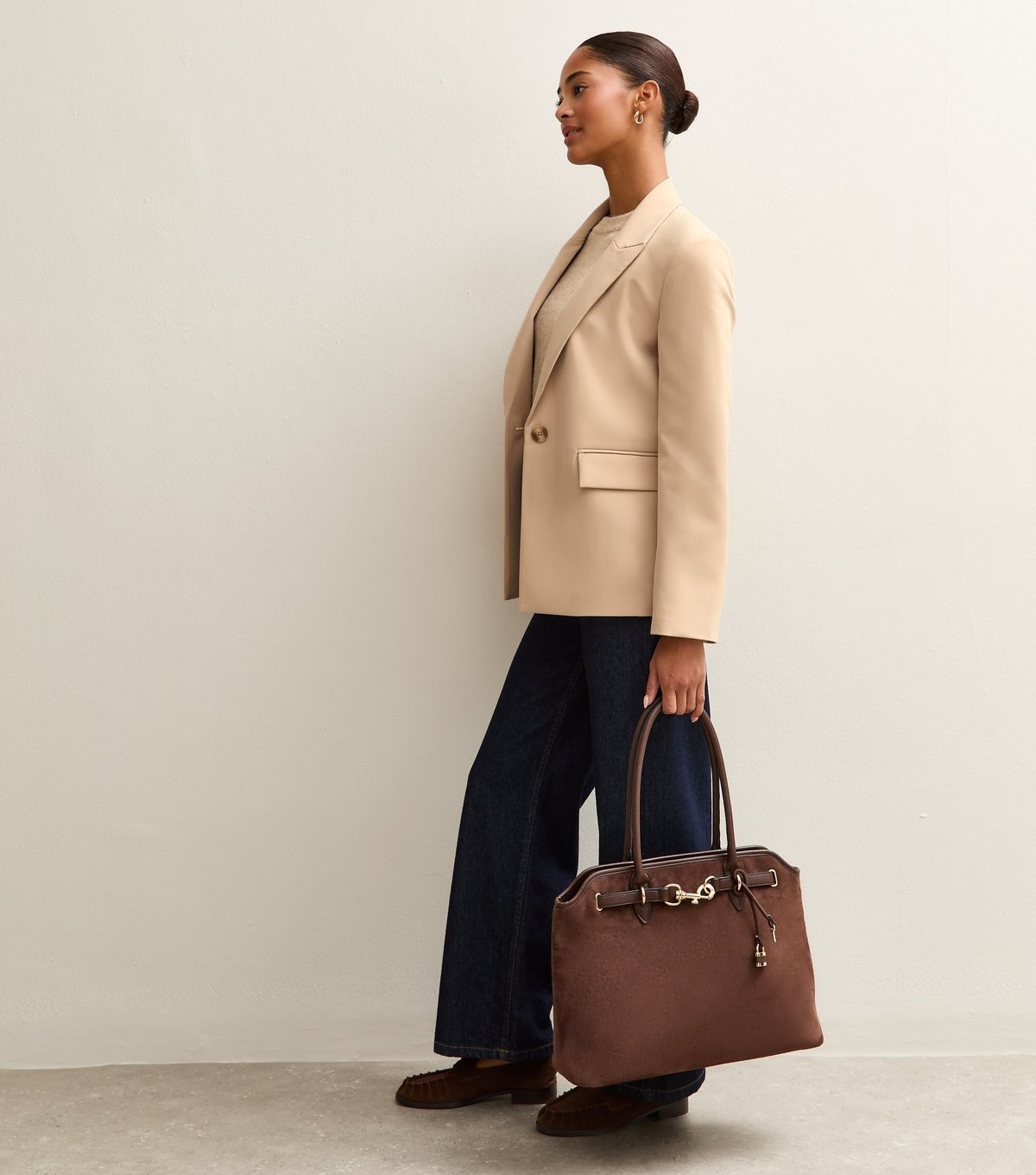 New Look Women's Camel Single Breasted Blazer Jacket New Look - 4