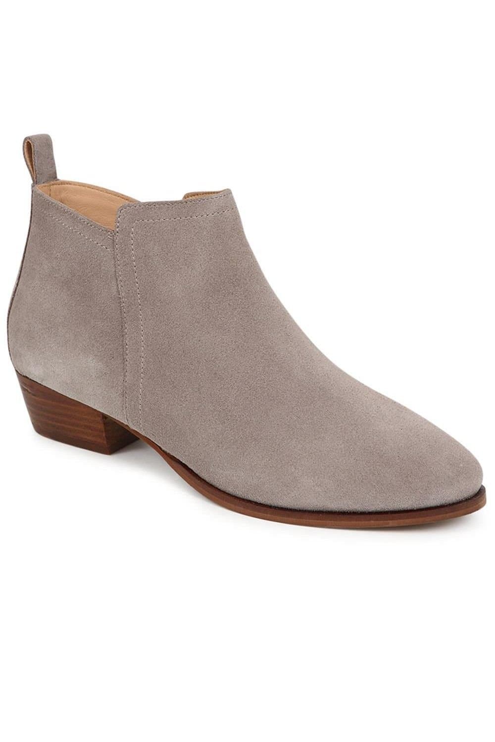 Jones Bootmaker Jones Bootmaker Women's Florie Heeled Leather Ankle Boots in Grey
