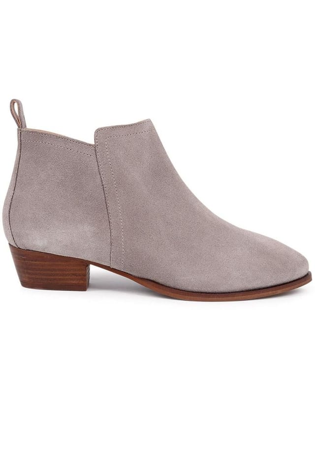 Jones Bootmaker Jones Bootmaker Women's Florie Heeled Leather Ankle Boots in Grey - 2