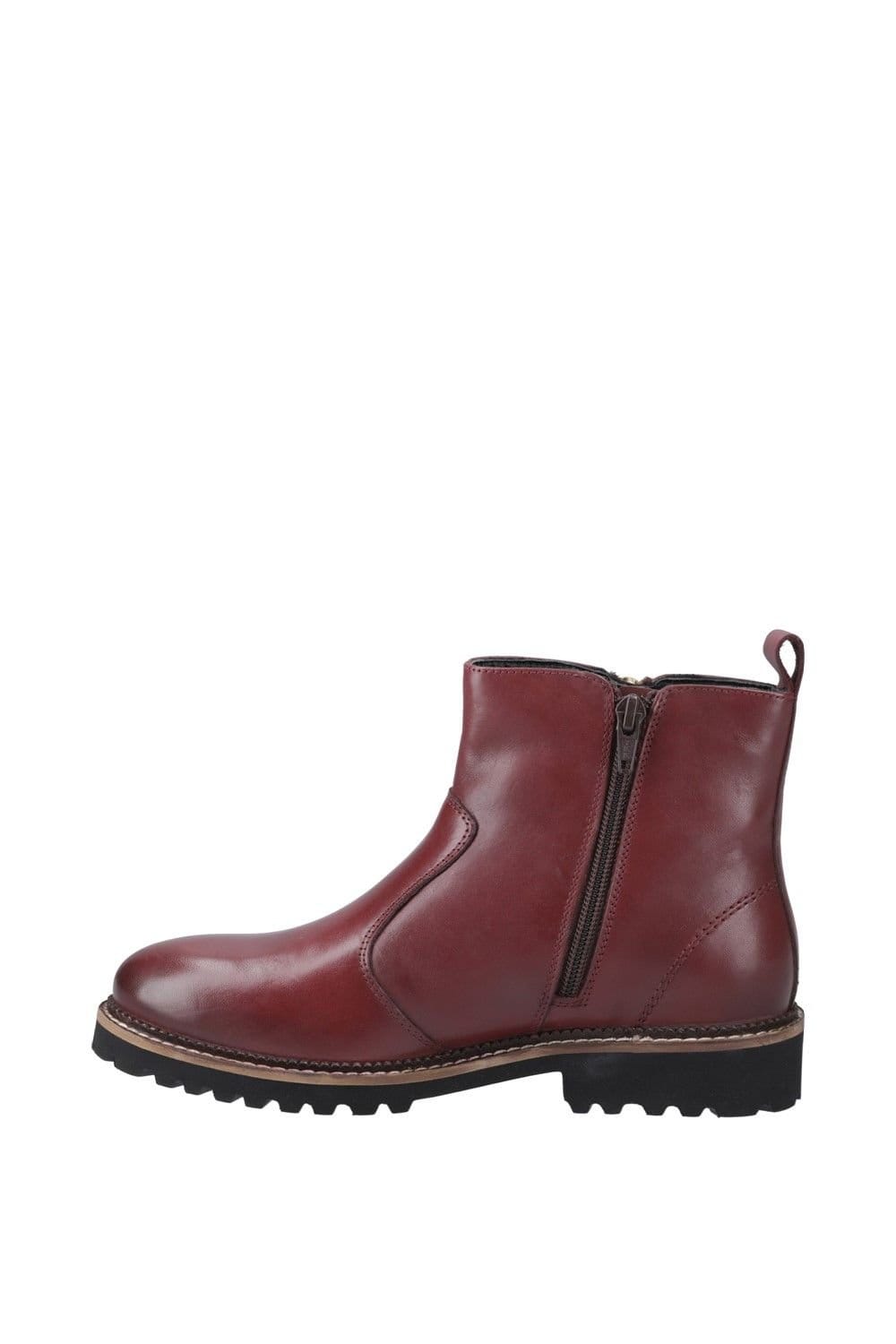 Hush Puppies Hush Puppies Women's Grace Zip Boot in Dark Red - 4