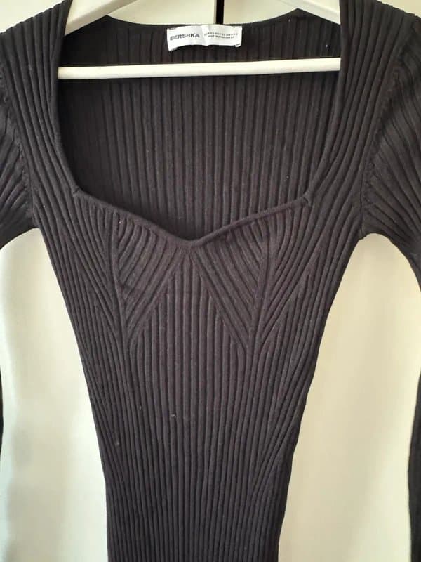 Bershka Bershka Knit Black Long Dress