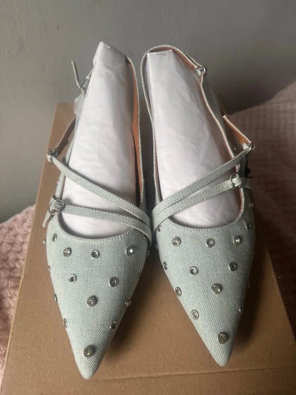 River Island Blue denim River Island Heels
