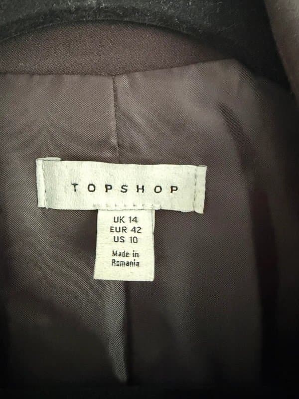 Topshop Topshop black blazer UK14