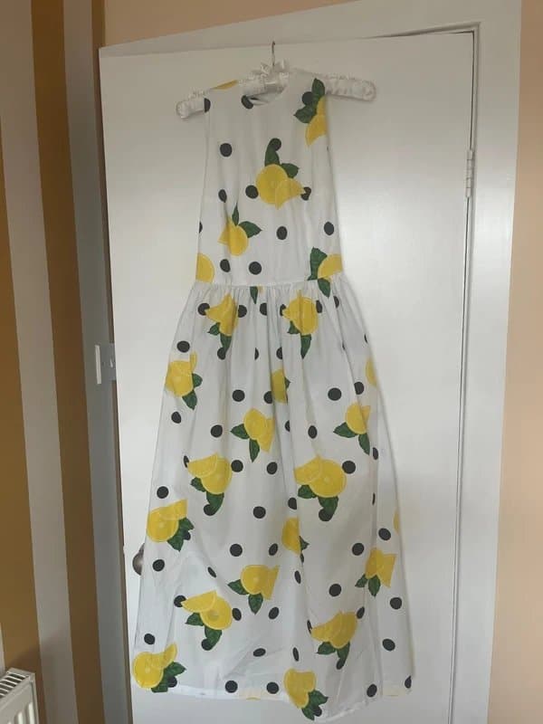 Never Fully Dressed Never Fully Dressed backless lemon dress