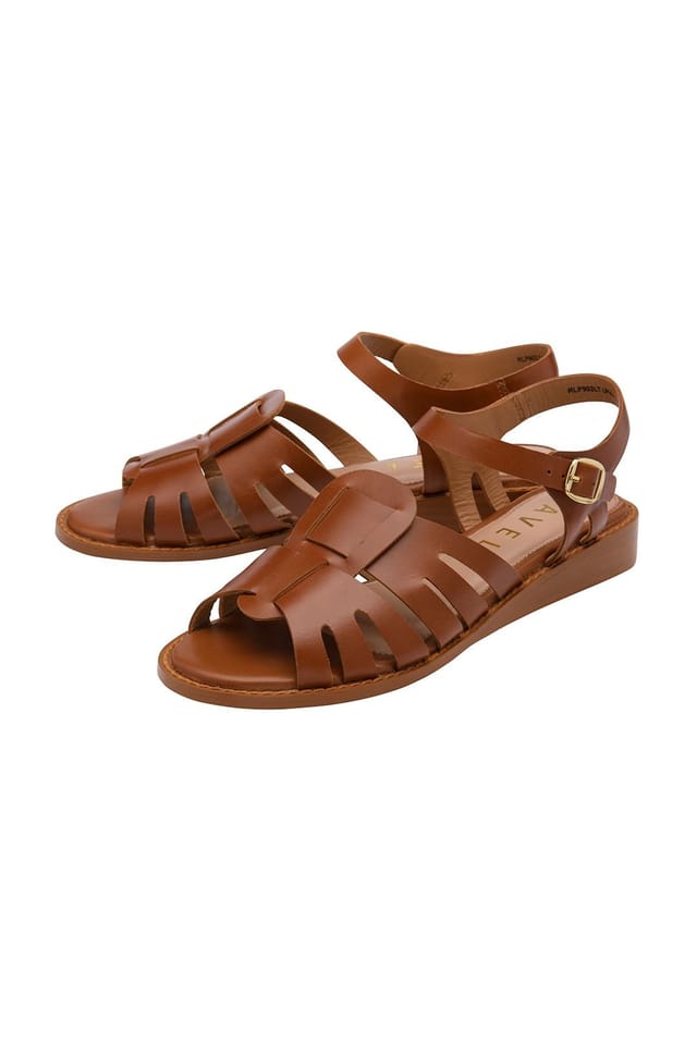 Ravel Ravel Women's Tan Leather 'Dilston' Fisherman Sandals - 2