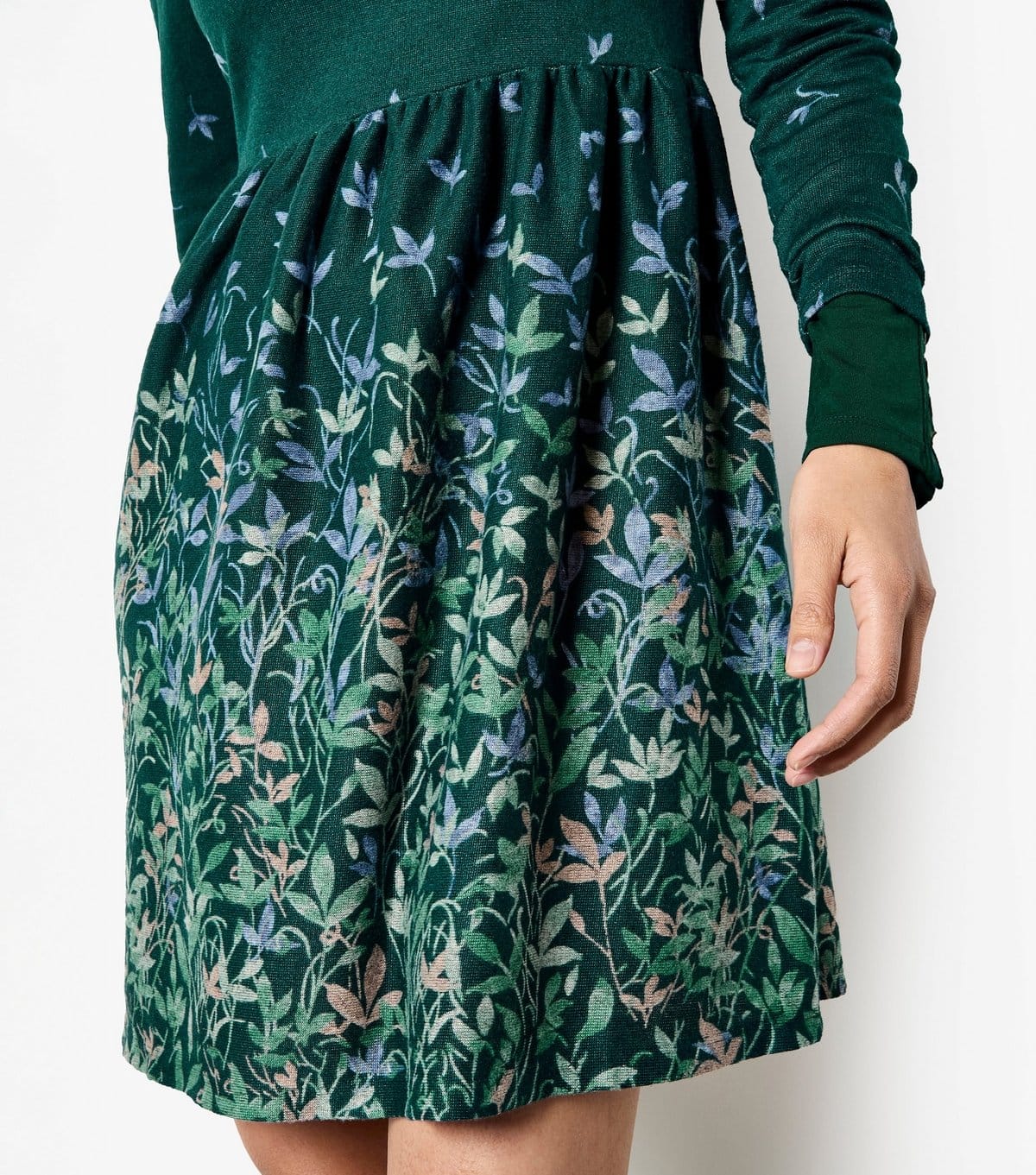 Apricot Women's Dark Green Floral Long Sleeve Dress Apricot New Look - 4