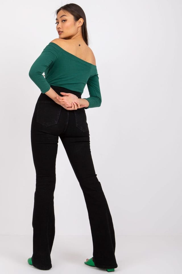 Love Lace Love Lace Women's Straight Cut Spanish Shoulder Blouse Style 163387 in Green - 3