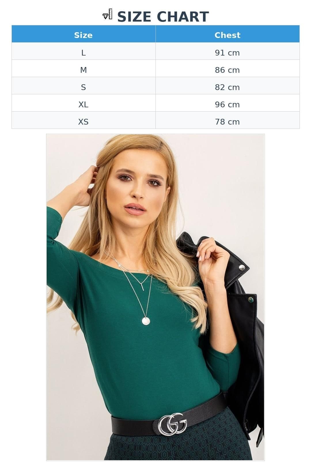 Love Lace Love Lace Women's Straight Cut Spanish Shoulder Blouse Style 163387 in Green - 4
