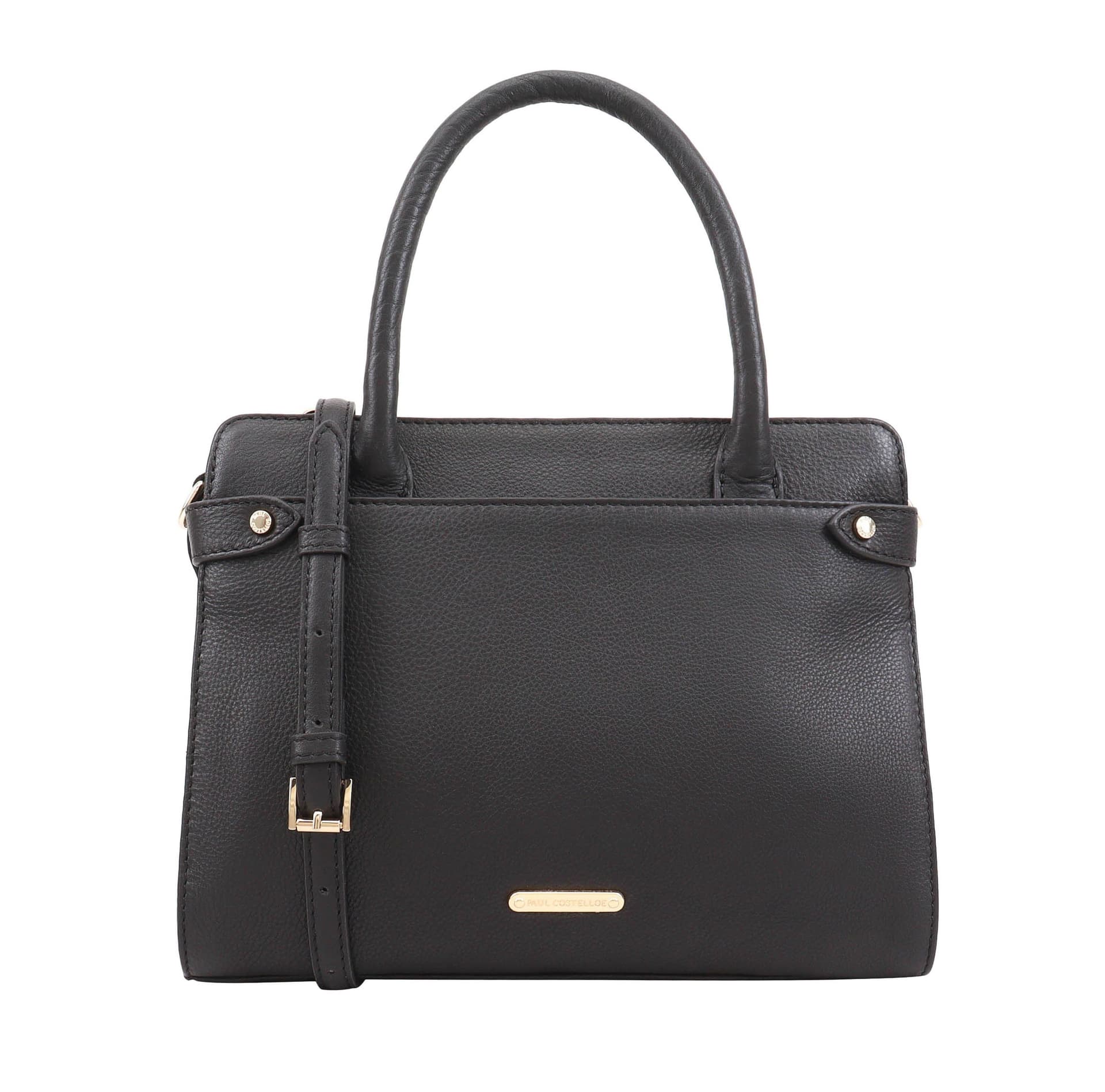 Paul Costelloe Paul Costelloe Women's Trishuli Leather Grab Bag in Black
