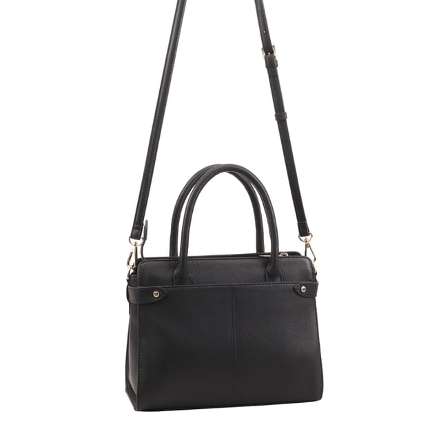 Paul Costelloe Paul Costelloe Women's Trishuli Leather Grab Bag in Black - 2
