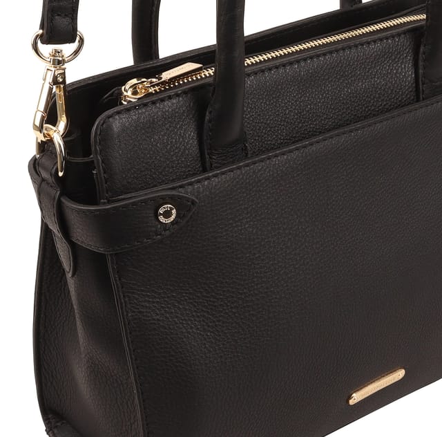 Paul Costelloe Paul Costelloe Women's Trishuli Leather Grab Bag in Black - 3