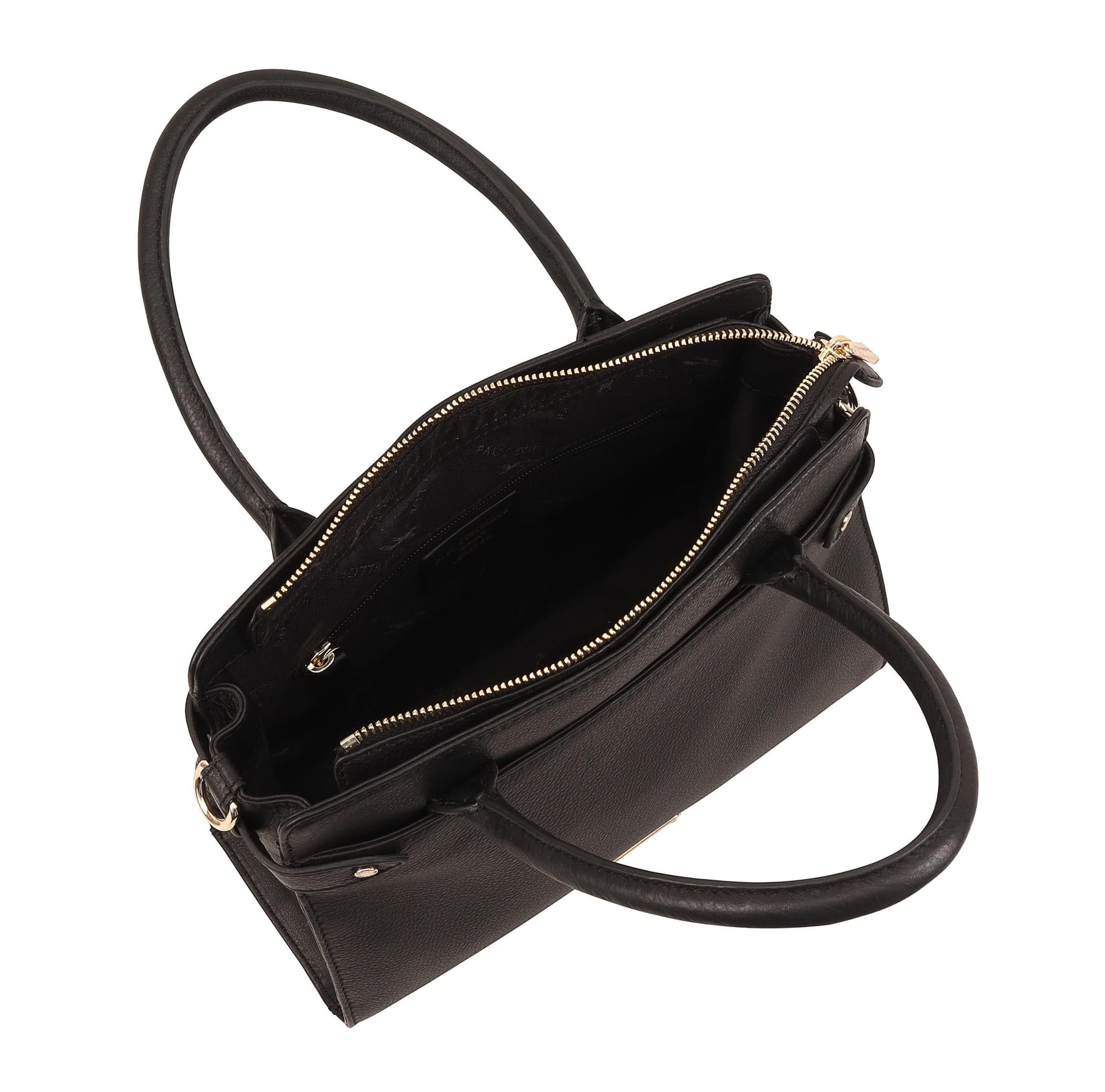 Paul Costelloe Paul Costelloe Women's Trishuli Leather Grab Bag in Black - 4