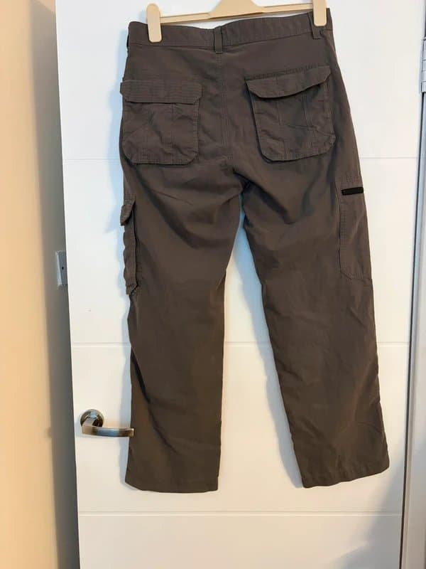Easy Vintage EASY Est. 1973 Straight Leg Dark Grey Cargo Pants – W32 L29, very good condition