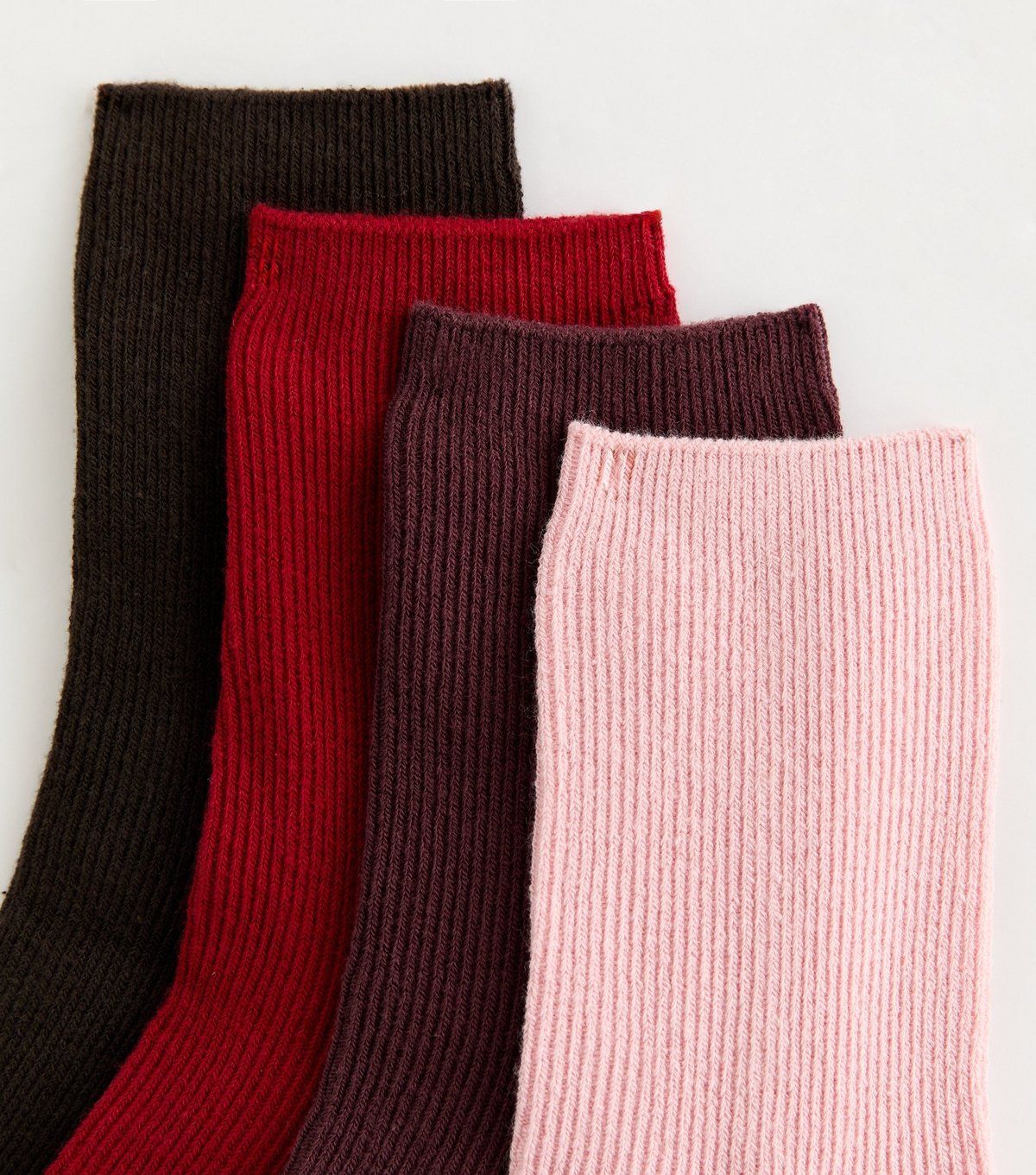 New Look Pack of 4 Multicolour Ribbed Socks New Look - 2