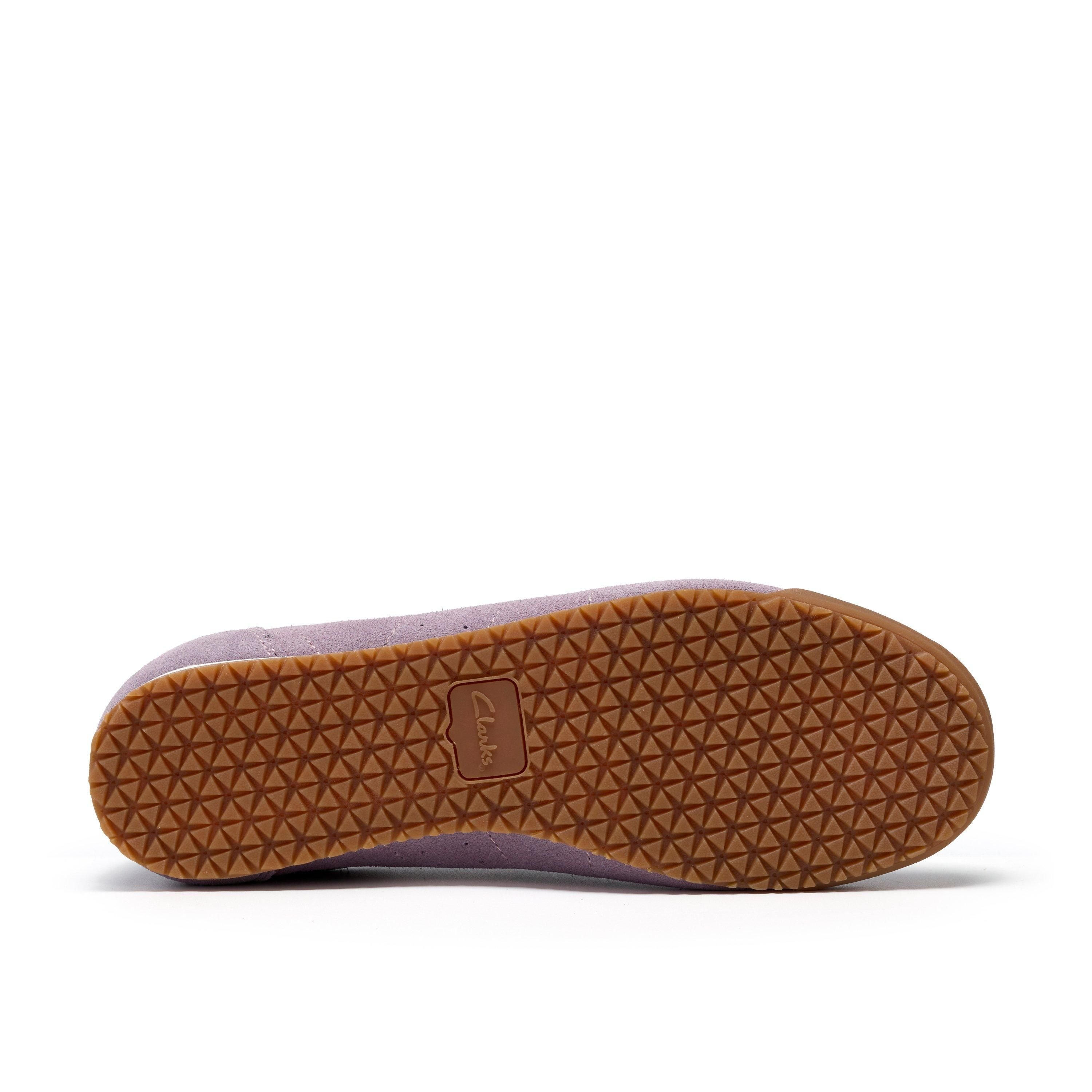 Clarks Clarks Women's Moritz Lo Mauve Suede Trainers in Purple - 3