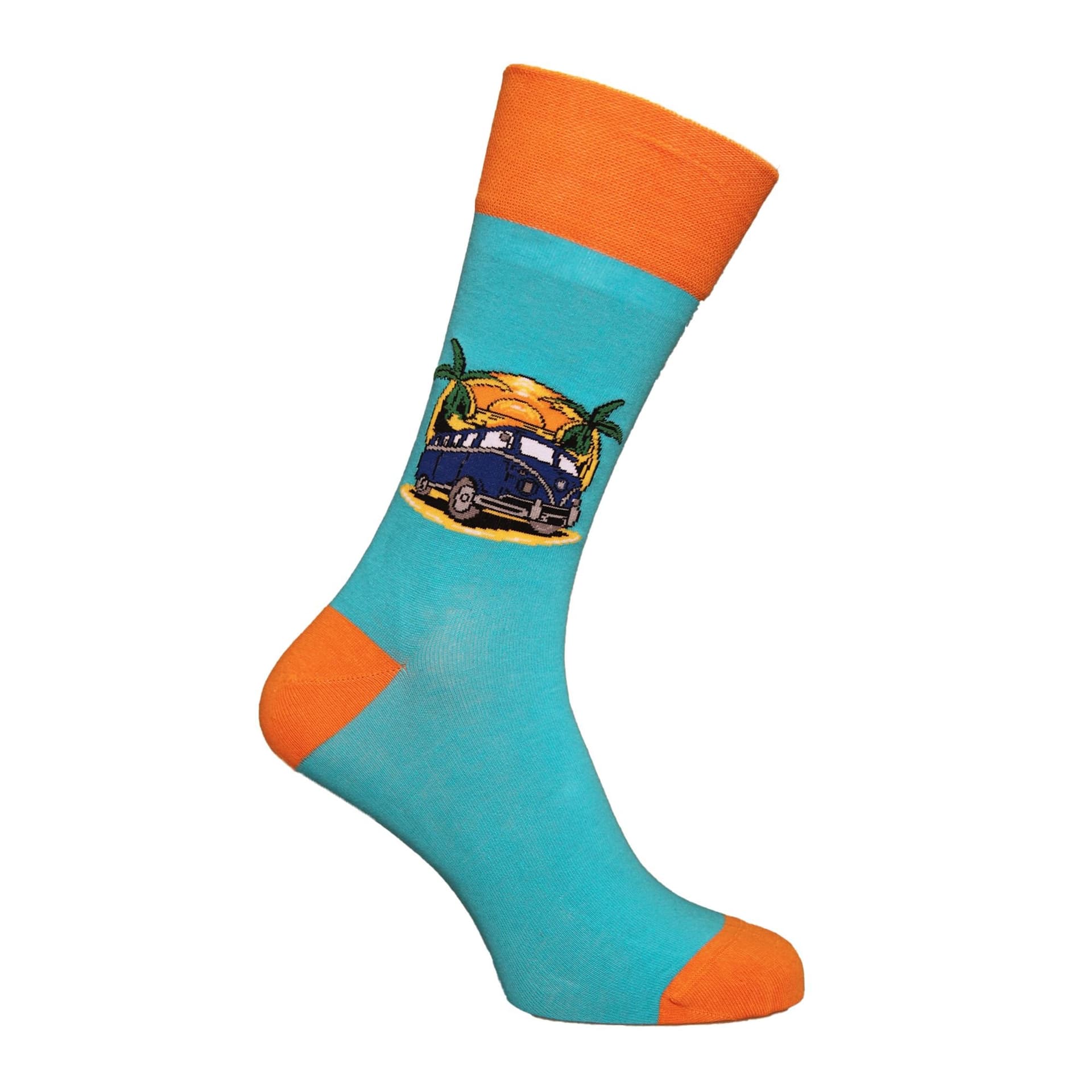 Simply Essentials Simply Essentials Men's Toys Campervan Socks in Bright Blue