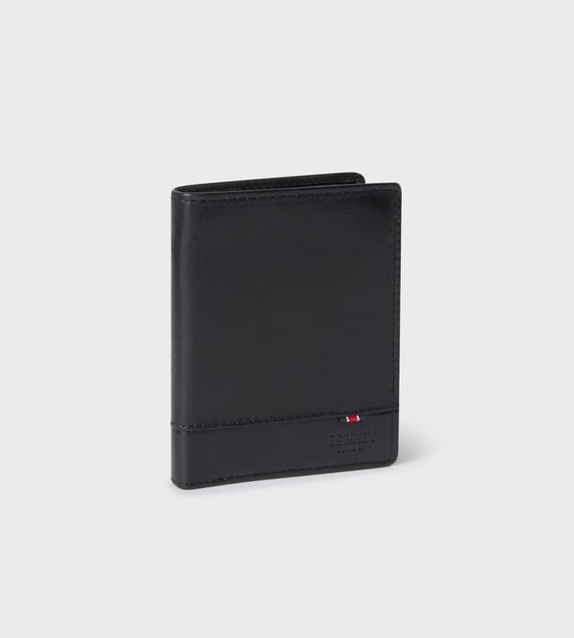 OSPREY LONDON OSPREY LONDON Men's The London Leather Wallet with Coin Pocket in Black - 3