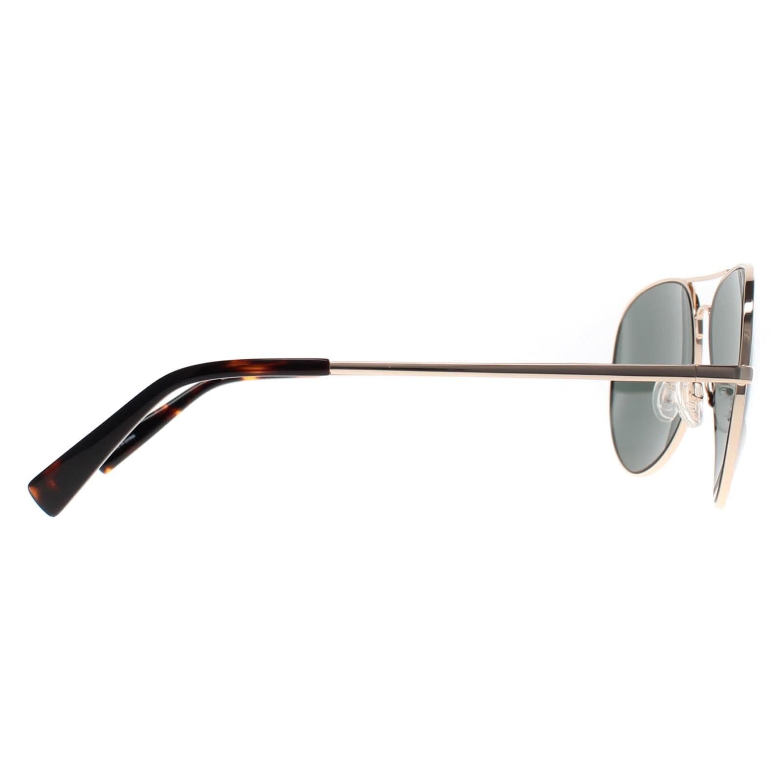 Banana Republic Banana Republic Men's Green Lensed Light Gold Sunglasses - 4