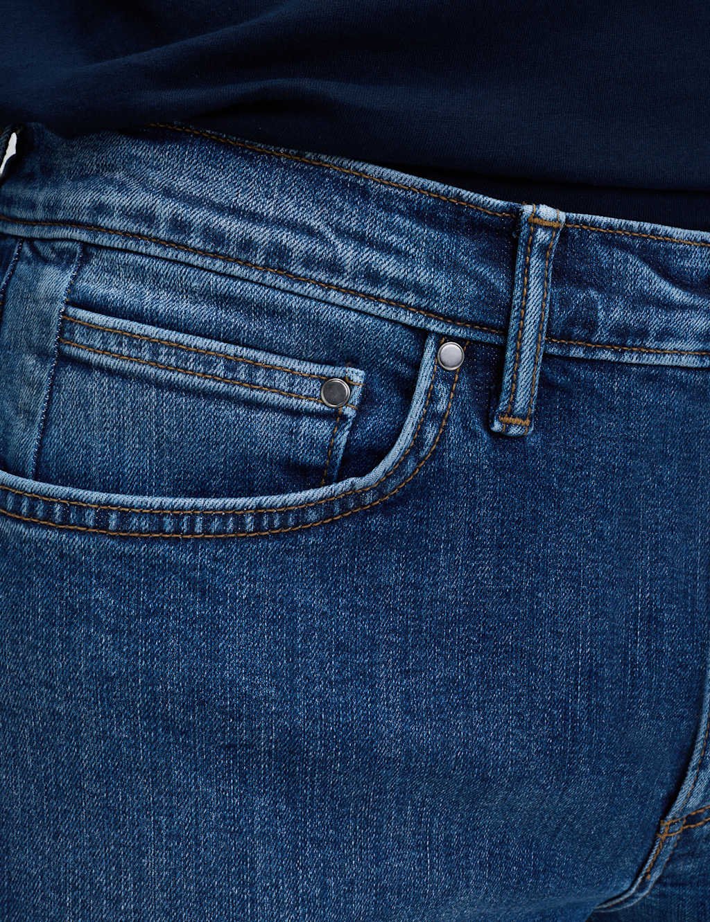 Marks & Spencer M&S Skinny Fit Stretch Jeans Blue Denim - 3