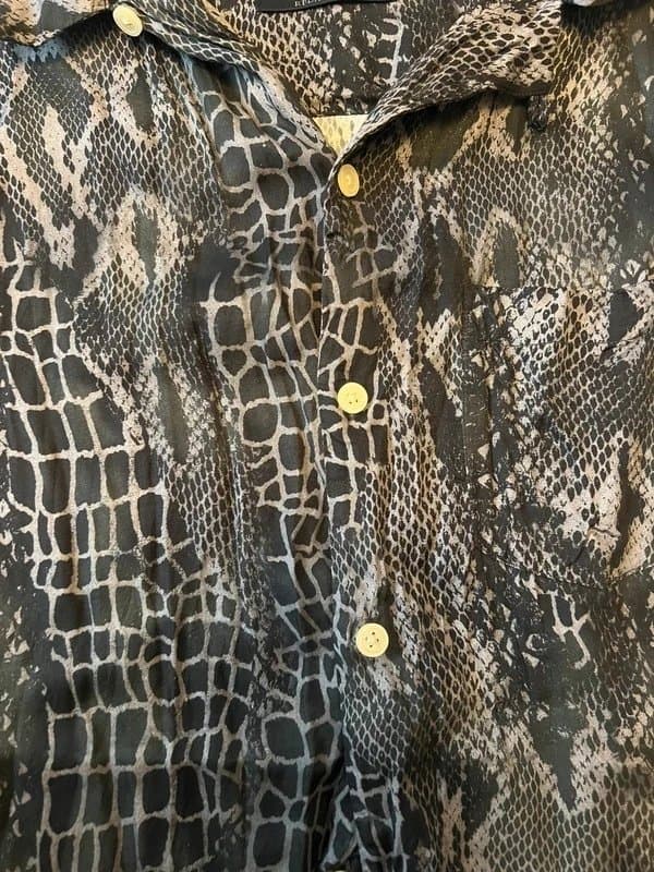 AllSaints All Saints Snake Print SS Shirt Size Small