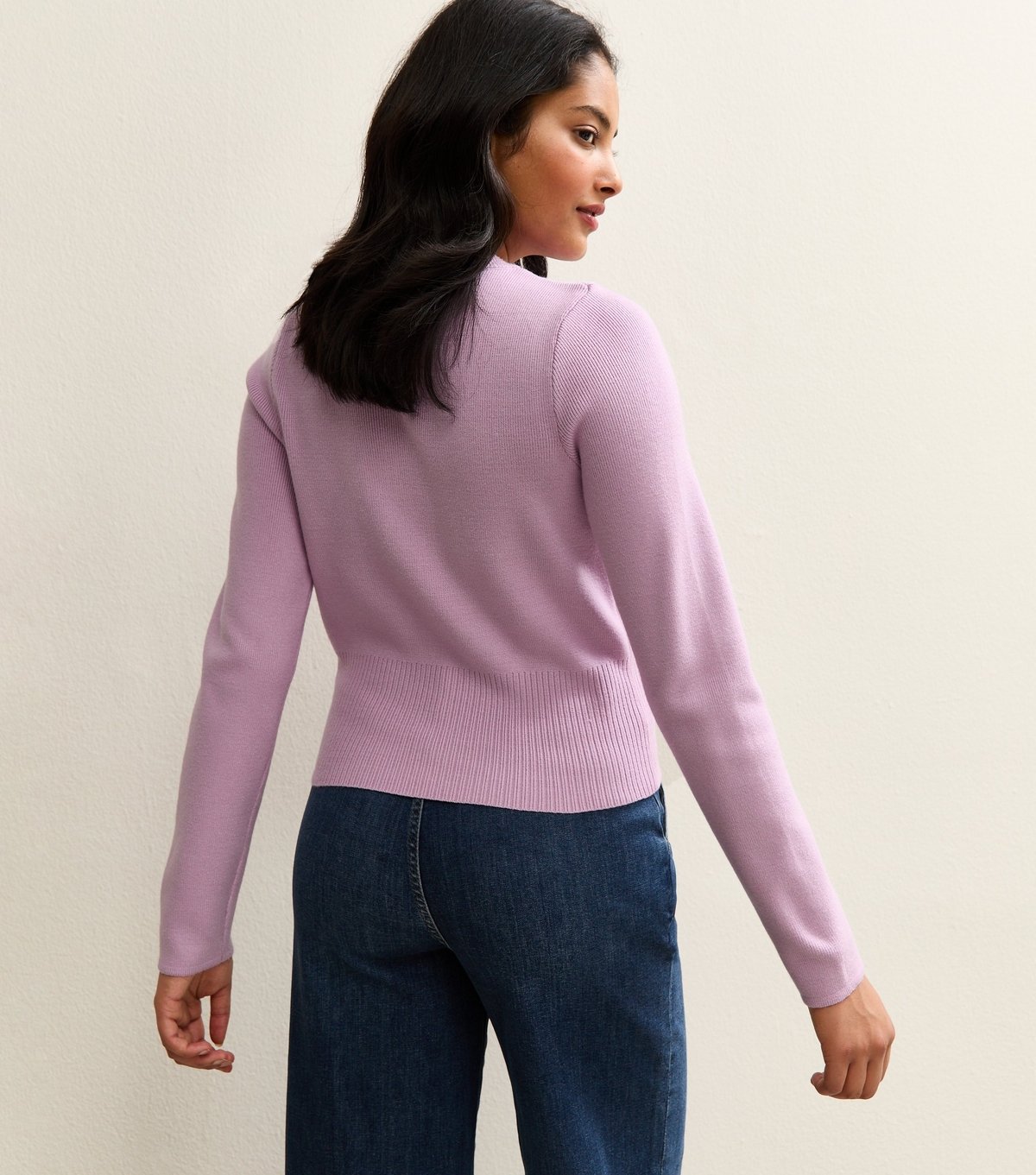 New Look Women's Lilac Ribbed Knit Crew Neck Jumper New Look - 4