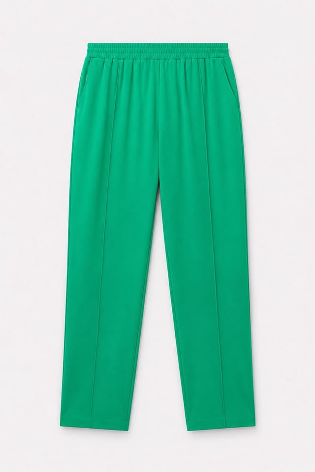 Kettlewell Kettlewell Women's Pintuck Front Slim Tapered Trousers in Emerald - 2