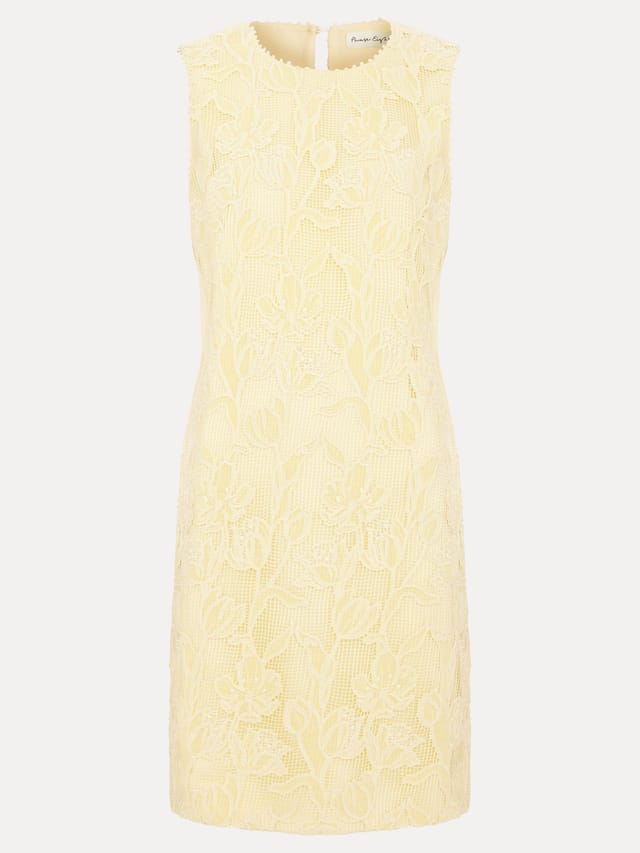 Phase Eight Phase Eight Women's Bryony Sleeveless Lace Mini Dress in Lemon - 2