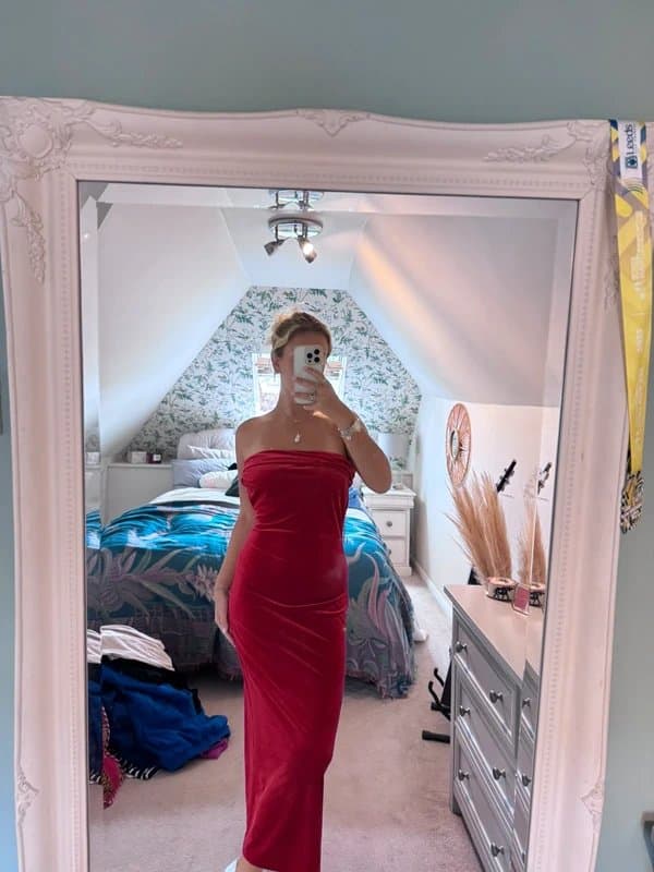 Bershka Bershka velvet dress