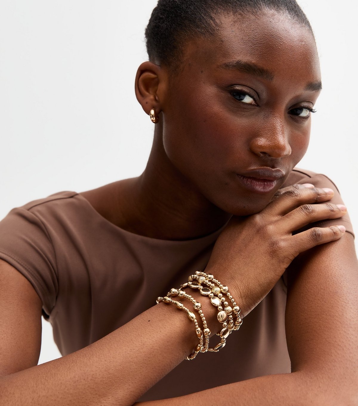 New Look Gold Tone Pack of 5 Beaded Bracelets New Look - 3