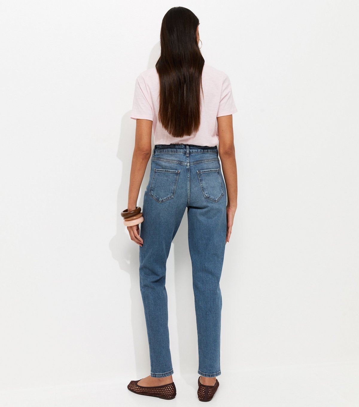 New Look Women's Blue High Waist Tori Mom Jeans New Look - 4