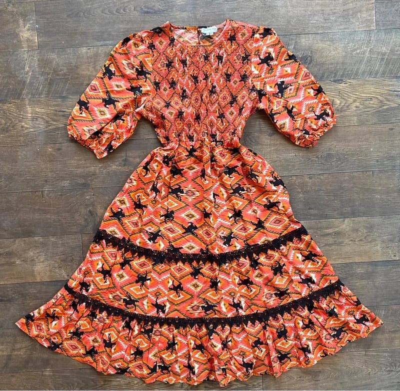 Never Fully Dressed RARE!Rrp£130!Rodeo Western Dress Nashville Texas Cowboy Dress Festival Holiday Sightseeing Cruise 20
