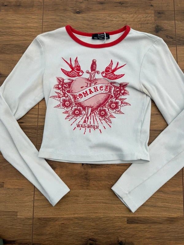 Bershka bershka embroidered long sleeve