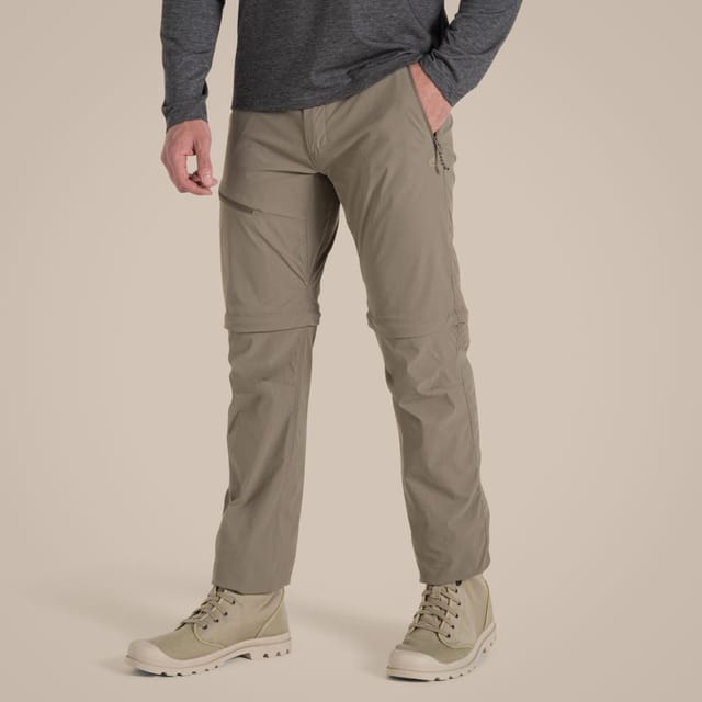 Craghoppers Craghoppers Men's NosiLife Pro Insect-Repellent Lightweight Stretch Zip-Off Trouser in Beige - 3